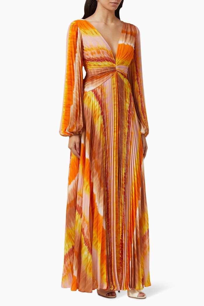 

Este Maxi Dress in Chiffon, Orange