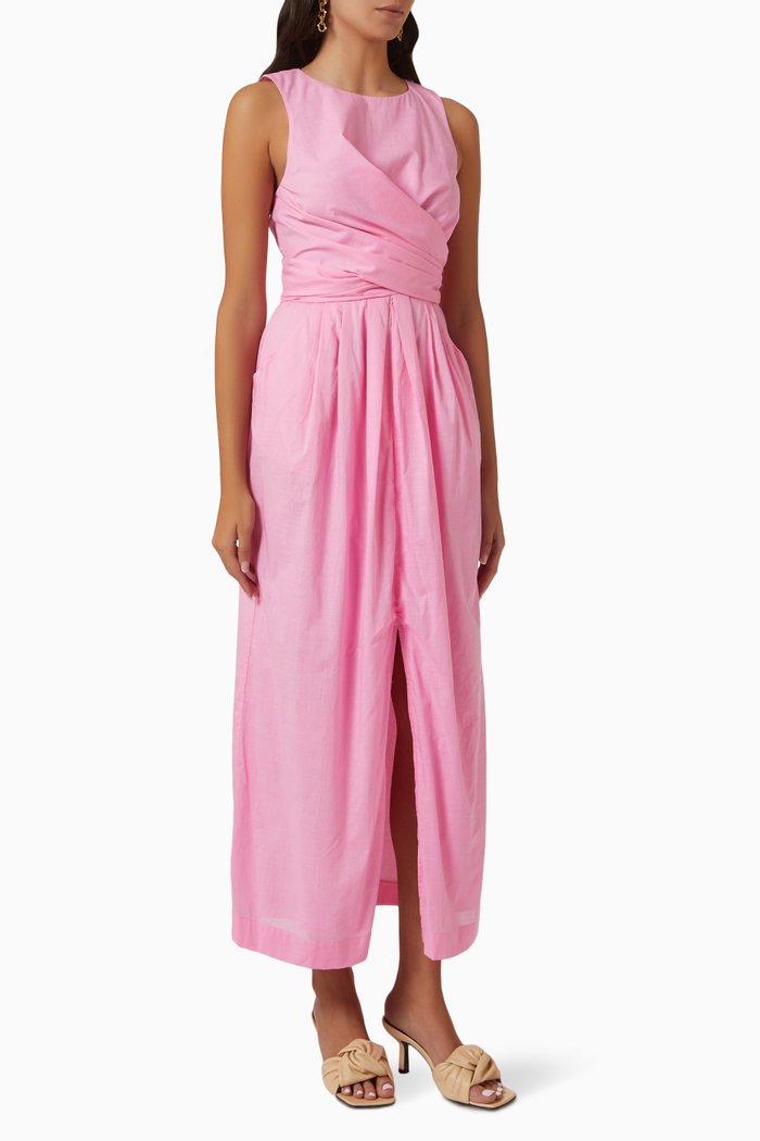 Marcel Dress in Organic Cotton, Pink