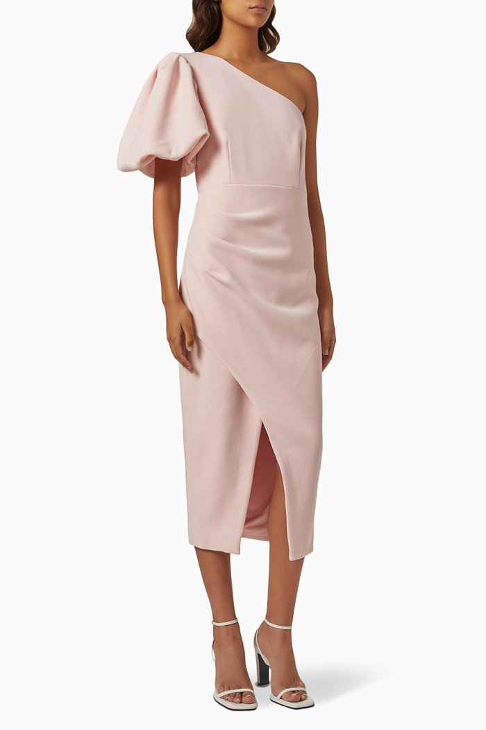 

Go My Way Midi Dress in Stretch-jersey, Pink