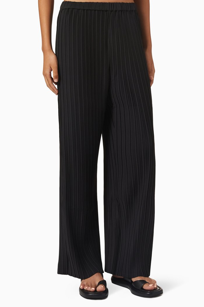 

The Low Rider Pleated Pants, Black