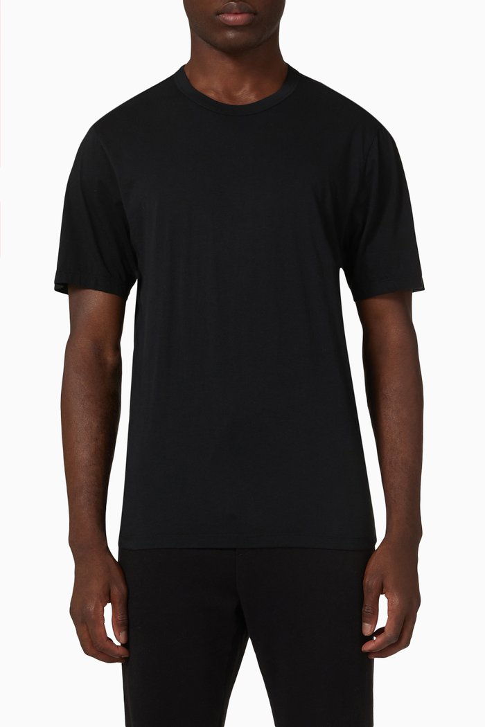 

Luxe Lotus T-shirt in Jersey, Black