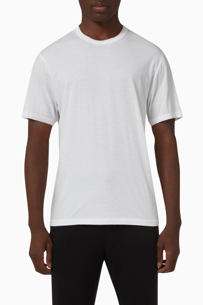 

Luxe Lotus T-shirt in Jersey, White
