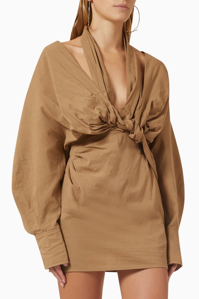 

La Robe Agui Mini Dress in Cotton, Neutral