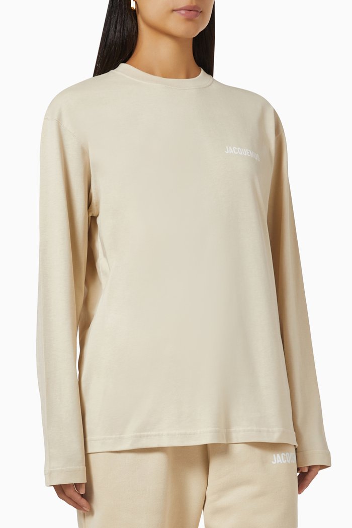 

Le Manches Longues T-shirt in Jersey, Neutral