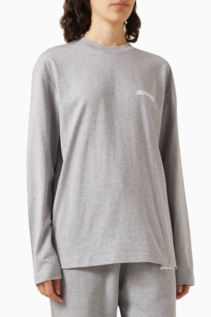 

Le Manches Longues T-shirt in Jersey, Grey