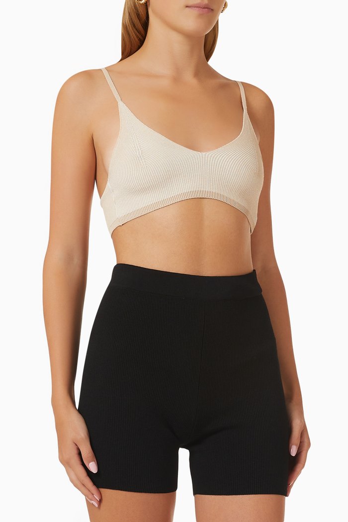 

Le Bandeau Valensole Top in Wool, Neutral