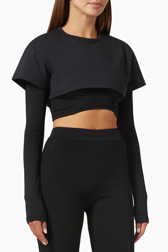 

Le Double T-shirt in Jersey, Black