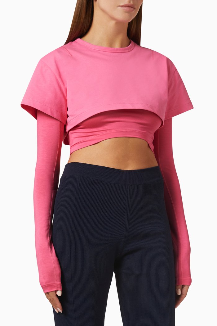 

Le Double T-shirt in Jersey, Pink