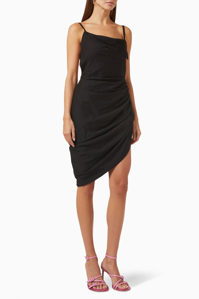 

La Robe Saudade in Viscose, Black