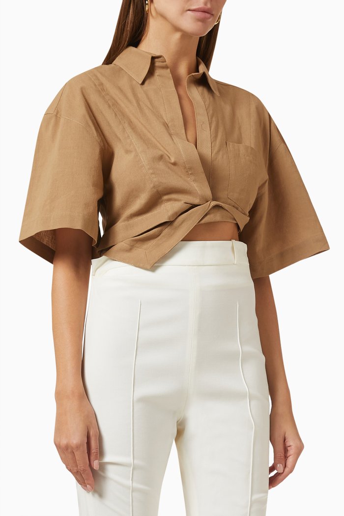 

La Chemise Capri in Cotton, Neutral