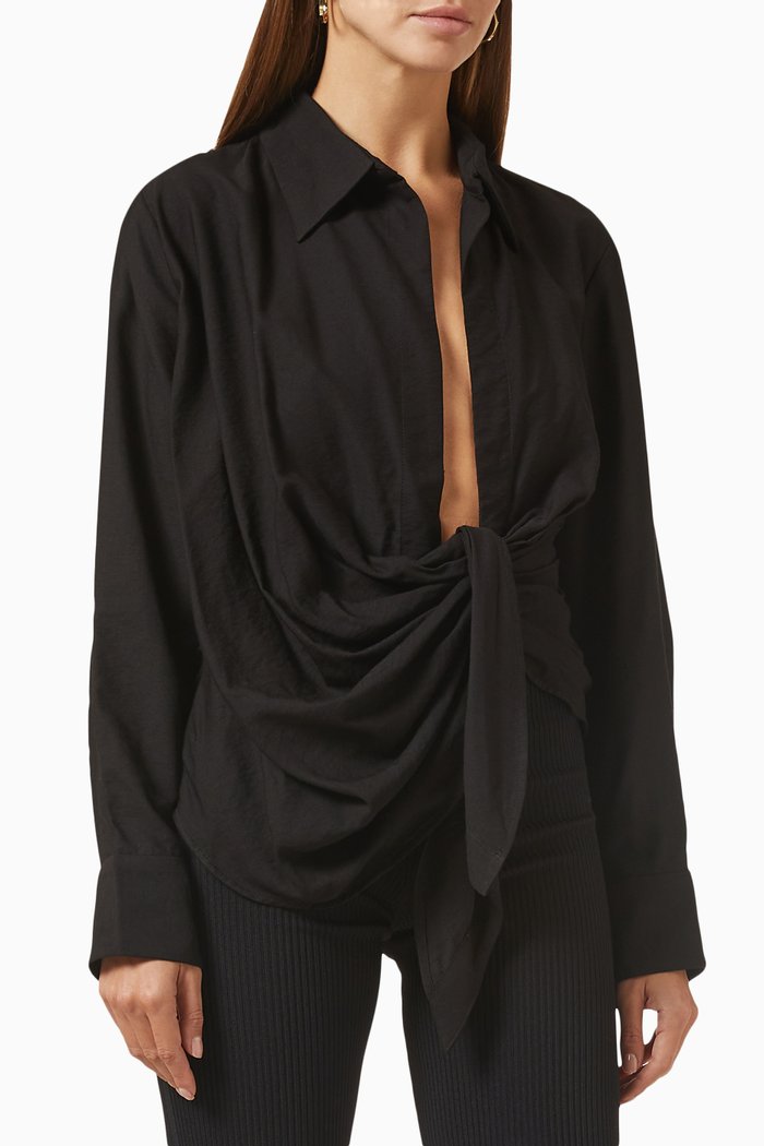 

La Chemise Bahia in Viscose, Black