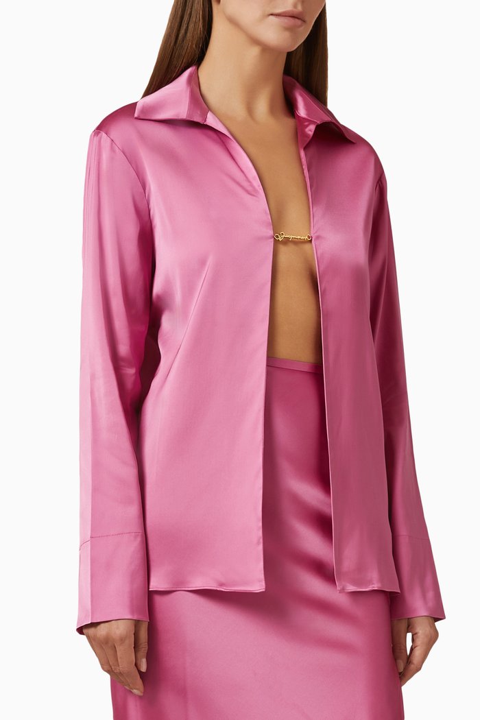 

La Chemise Notte in Stretch-satin, Pink