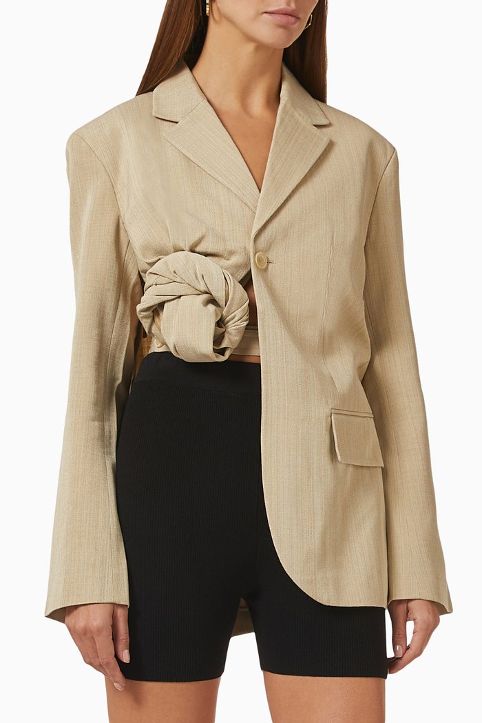 

La Veste Baccala in Viscose, Neutral
