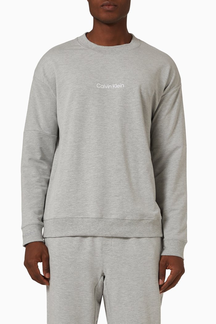 

Modern Structure Lounge Sweatshirt in Cotton Terry, Grey