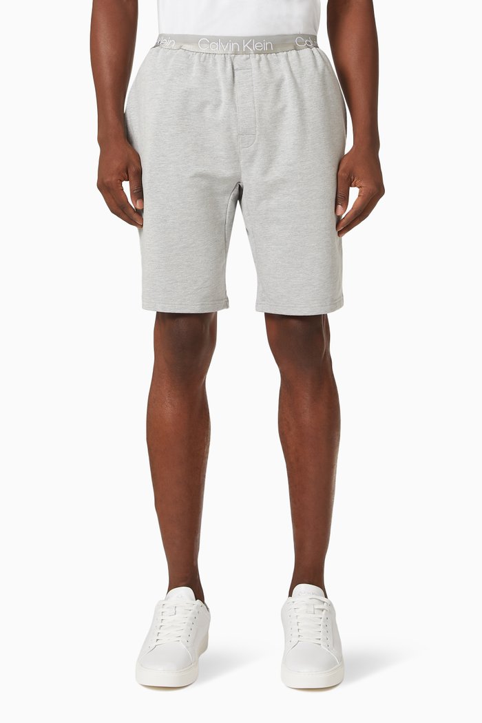 

Modern Structure Lounge Shorts in Cotton Terry, Grey
