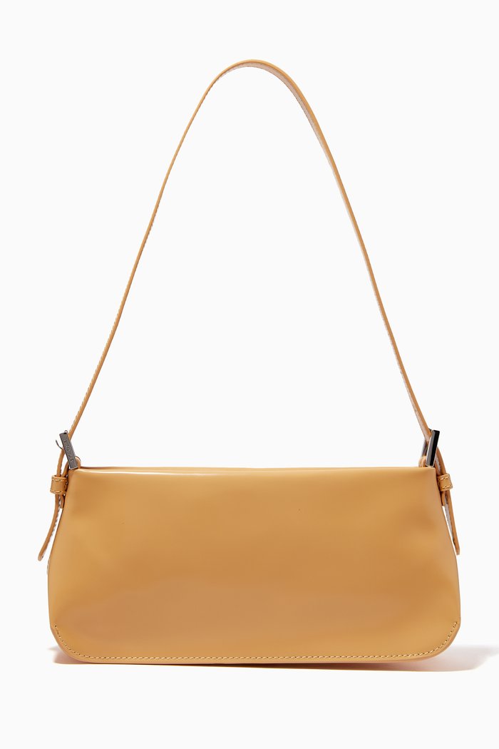 

Small Dulce Shoulder Bag in Semi-patent Leather, Neutral