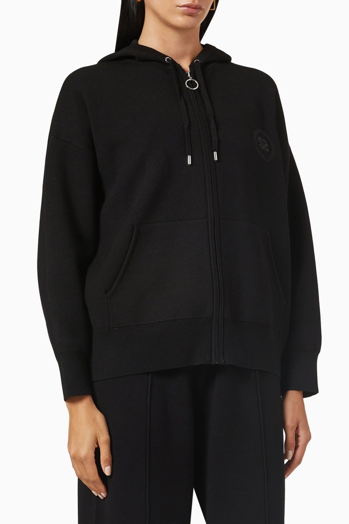 

Oversized Zip Sweatshirt, Black