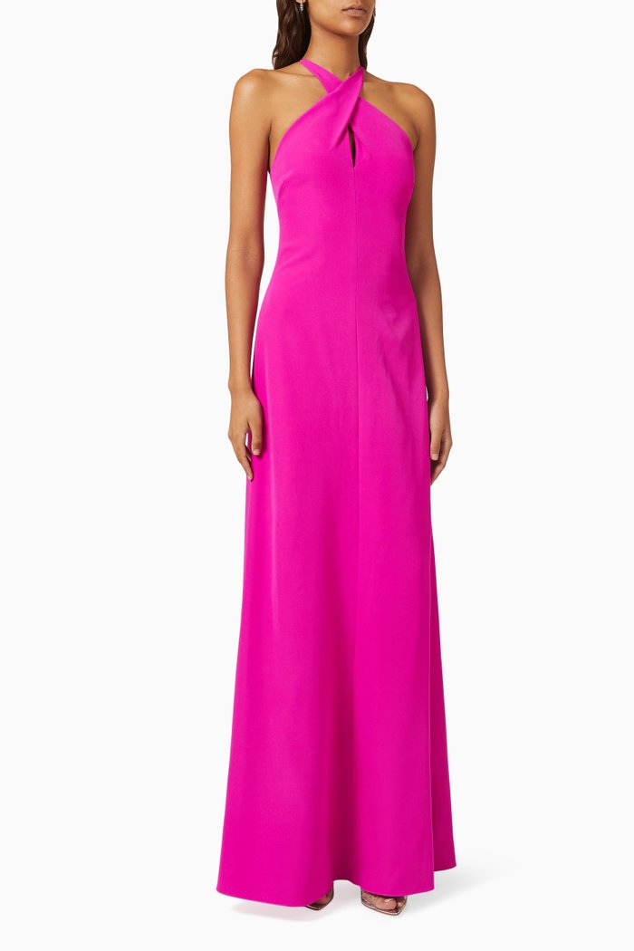 

Gabriela Halter Neck Gown, Pink