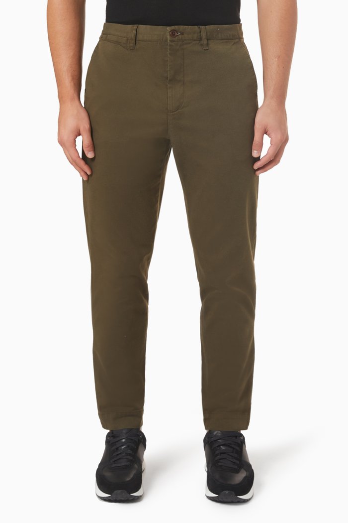 

Genbee Chinos in Cotton Blend, Brown