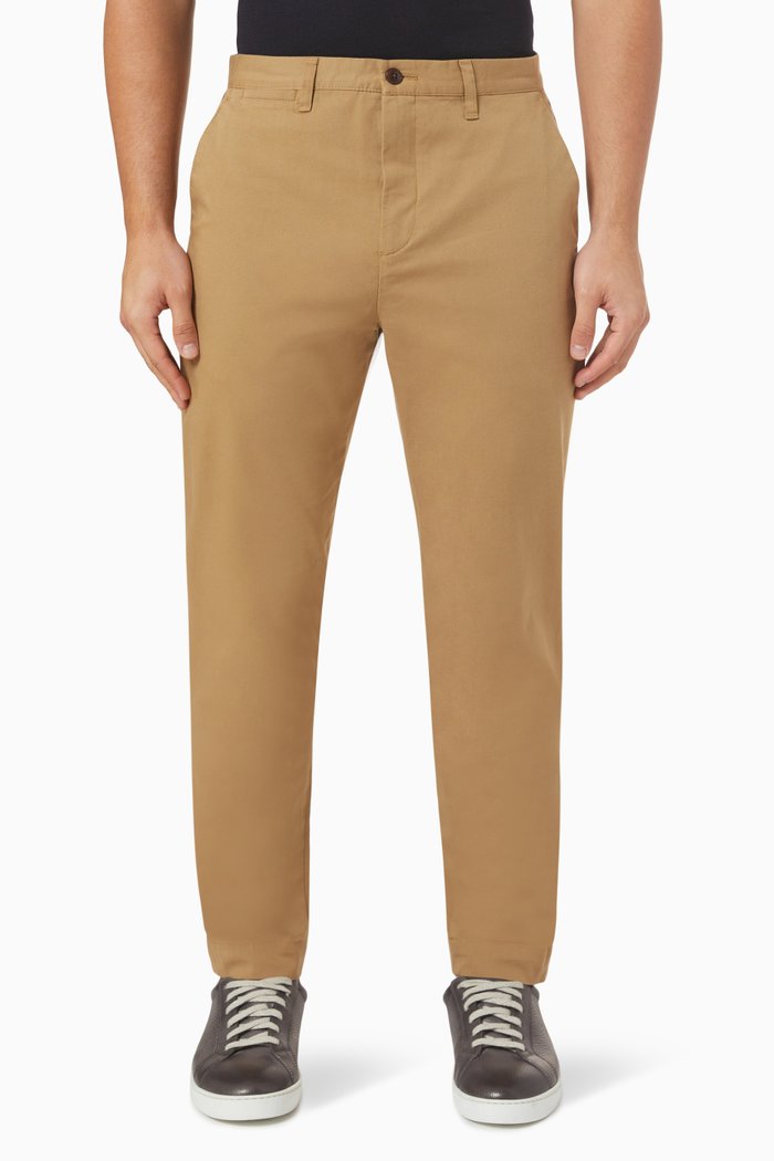 Genbee Chinos in Cotton Blend, Neutral