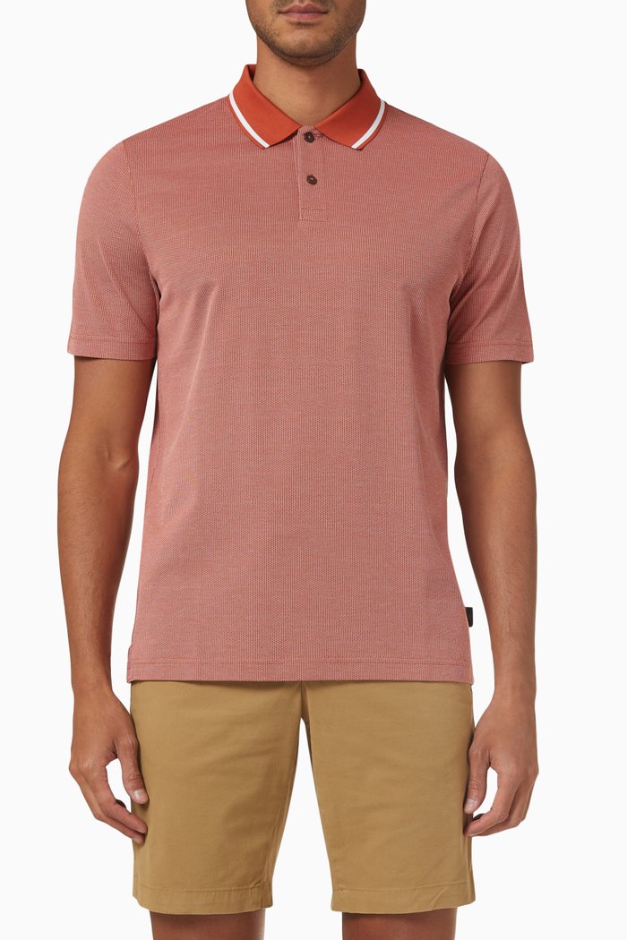 

Arts Polo Shirt in Cotton Knit, Red