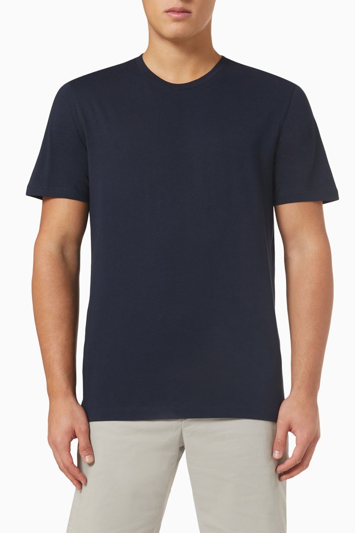 

Hawking Crewneck T-shirt in Cotton-jersey, Blue