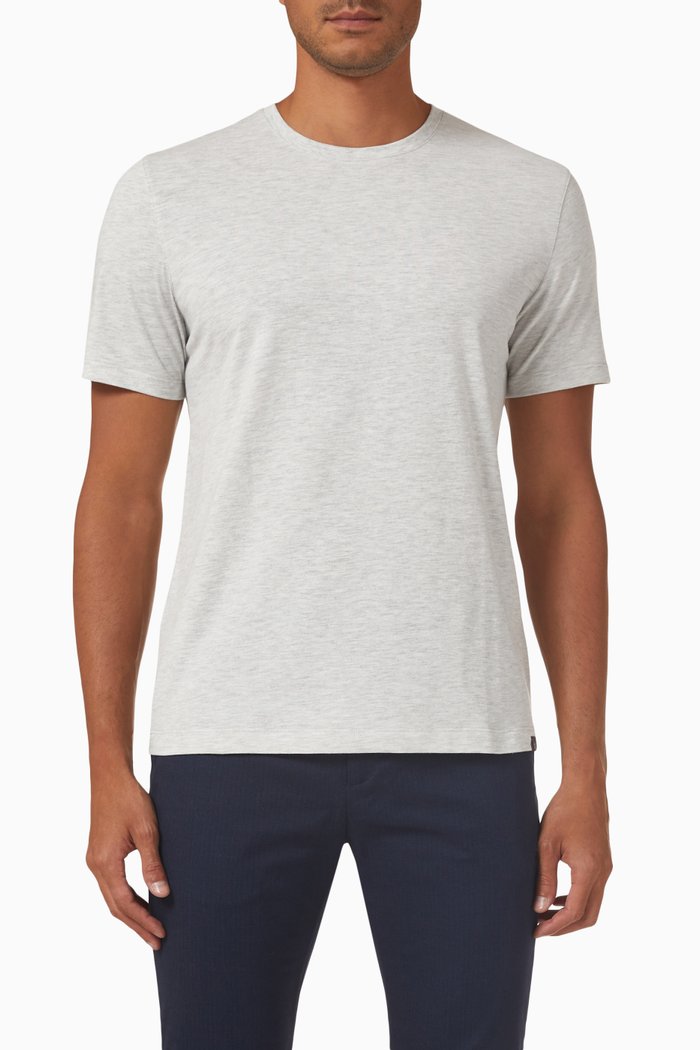 

Hawking Crewneck T-shirt in Cotton-jersey, Grey