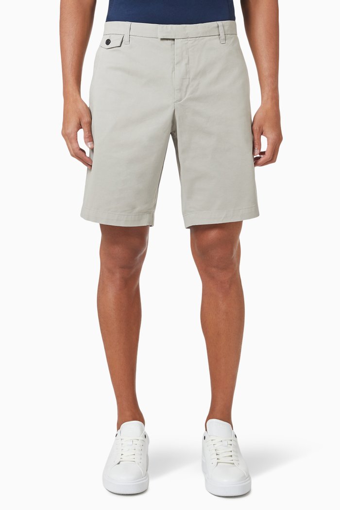 

Ashford Chino Shorts in Cotton & Lyocell, Grey