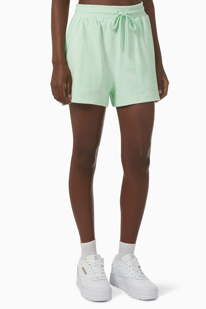 

SoCal Sorbet Shorts in Terry, Green