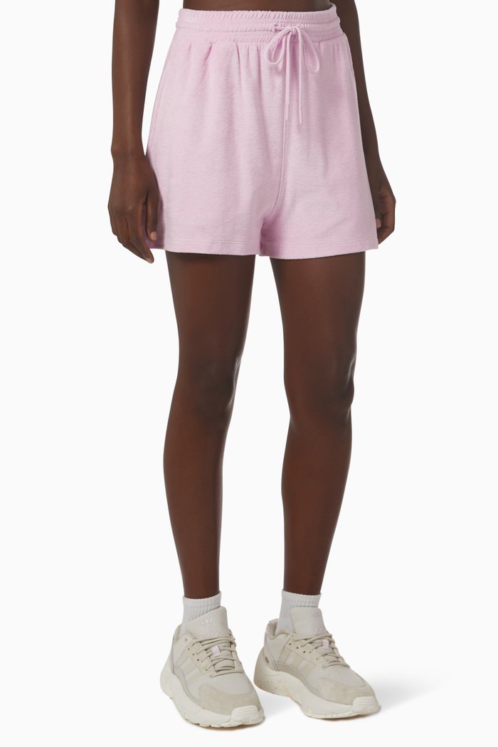 SoCal Sorbet Shorts in Terry, Pink