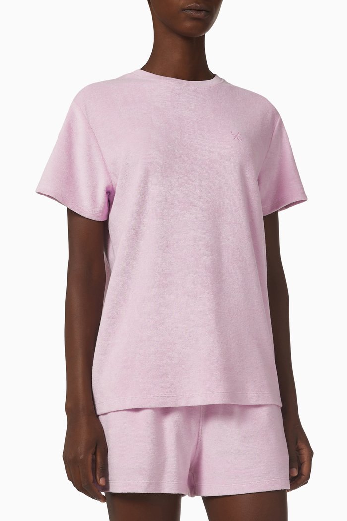 

SoCal Sorbet T-shirt in Terry, Pink