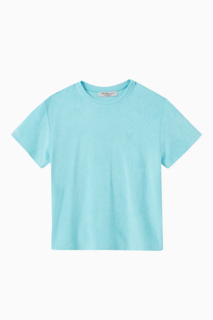 

SoCal Sorbet T-shirt in Terry Fabric, Blue