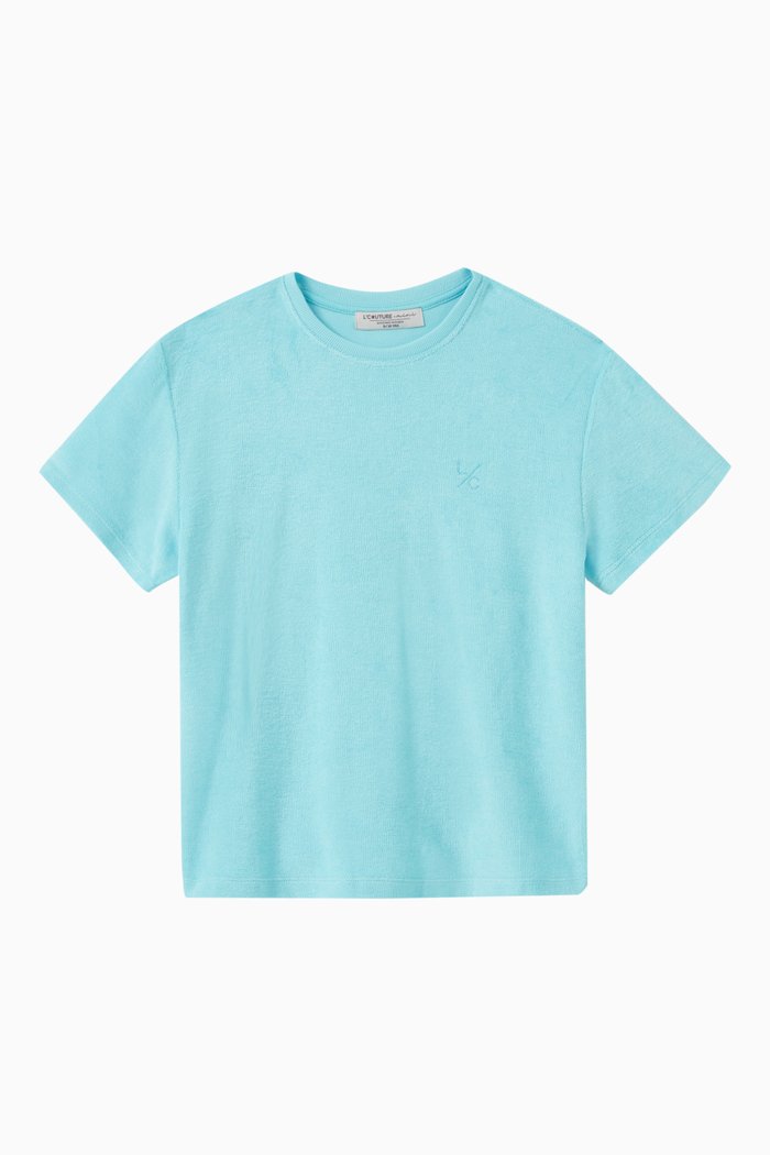 

SoCal Sorbet T-shirt in Terry Fabric, Blue