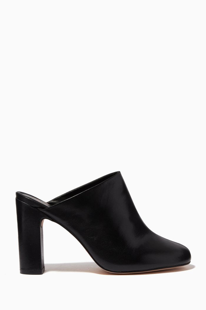 

Celiah Mules in Leather, Black