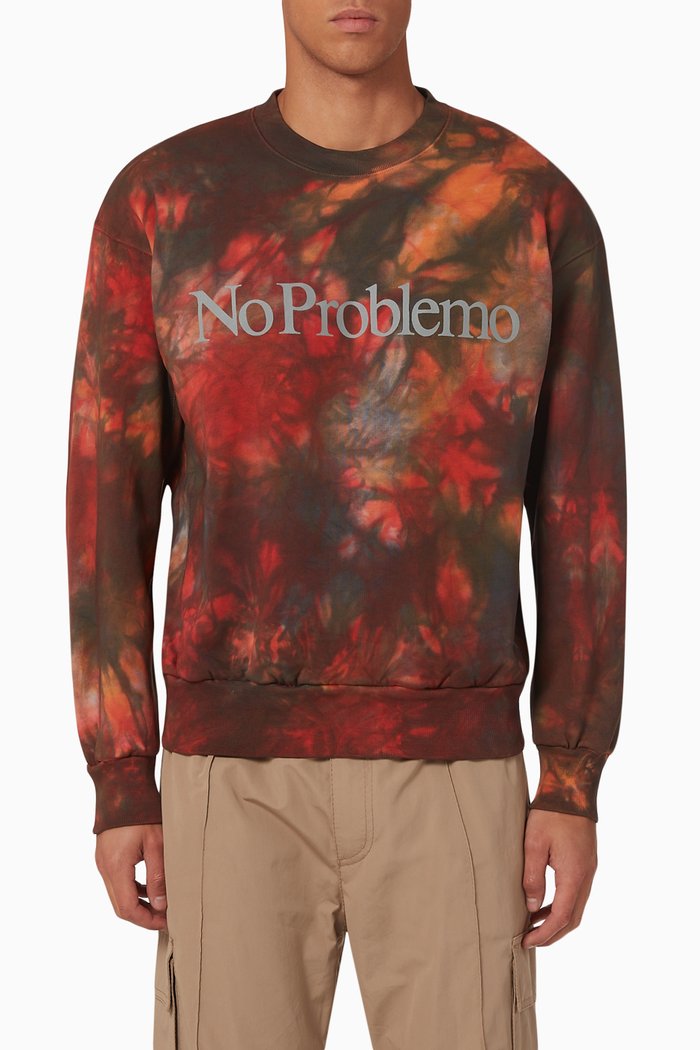 

No Problemo Sweatshirt in Fleece, Multicolour