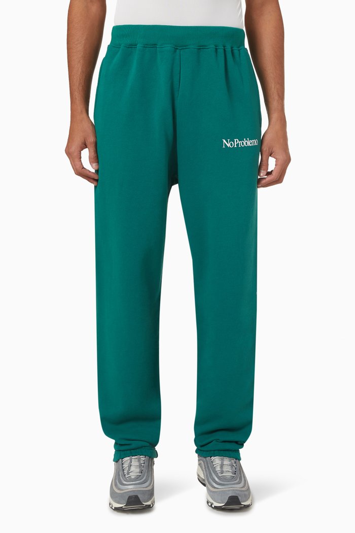 

No Problemo Sweatpants in Jersey Fleece, Green