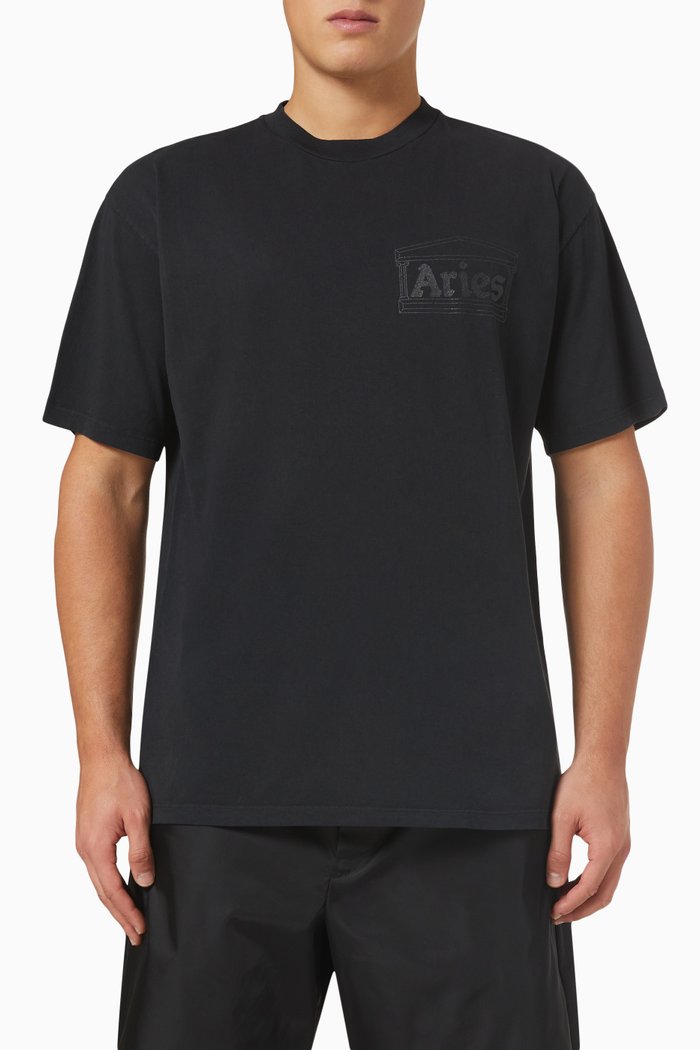 

Logo Print T-shirt in Jersey, Black