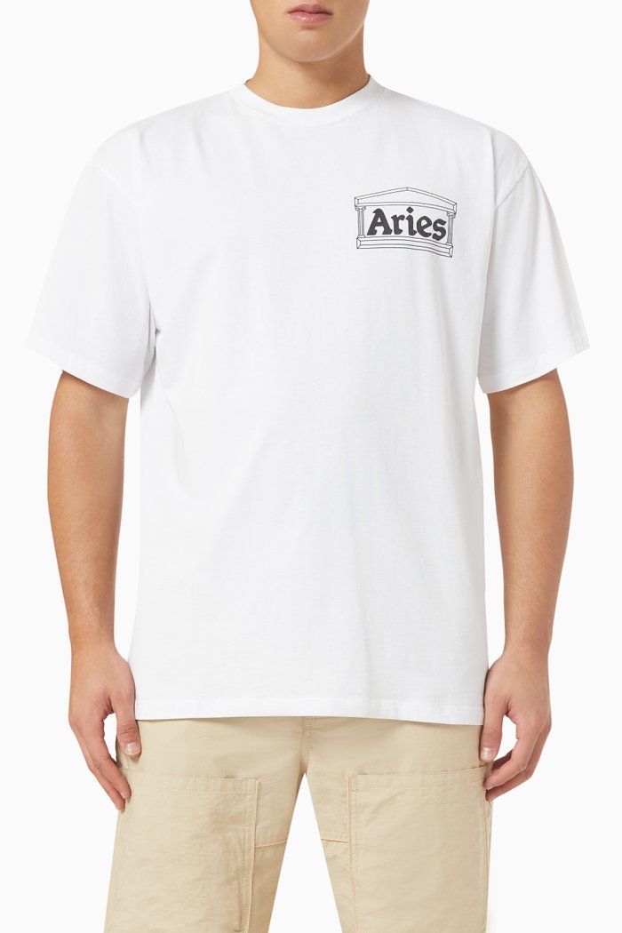 

Logo Print T-shirt in Jersey, White
