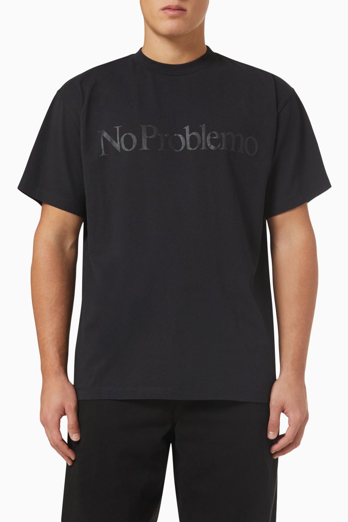 

No Problemo T-shirt in Jersey, Black