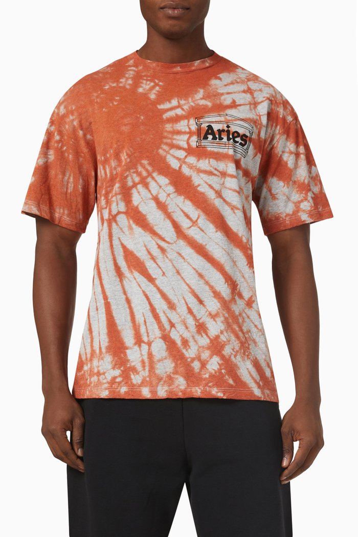 

Temple Tie-dye T-shirt in Cotton-jersey, Orange