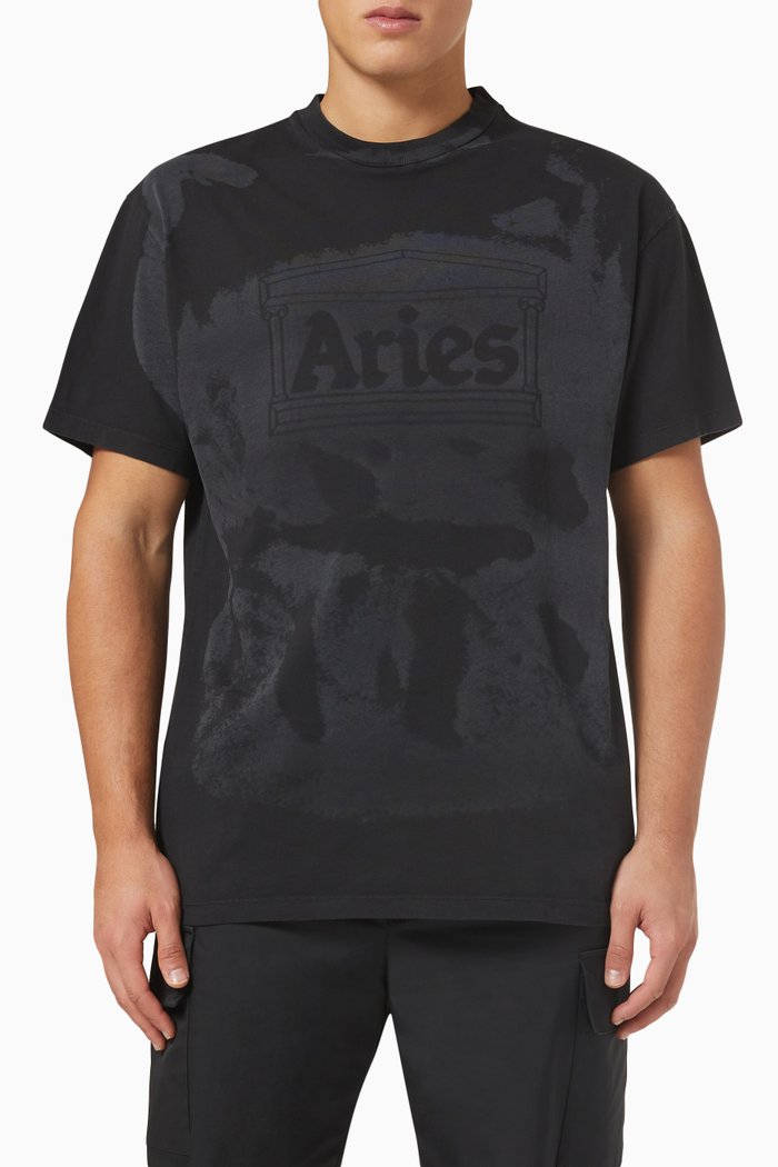 

Graphic Print T-shirt in Jersey, Black