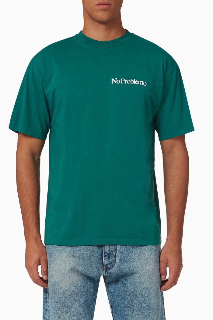 

No Problemo T-shirt in Cotton Jersey, Green