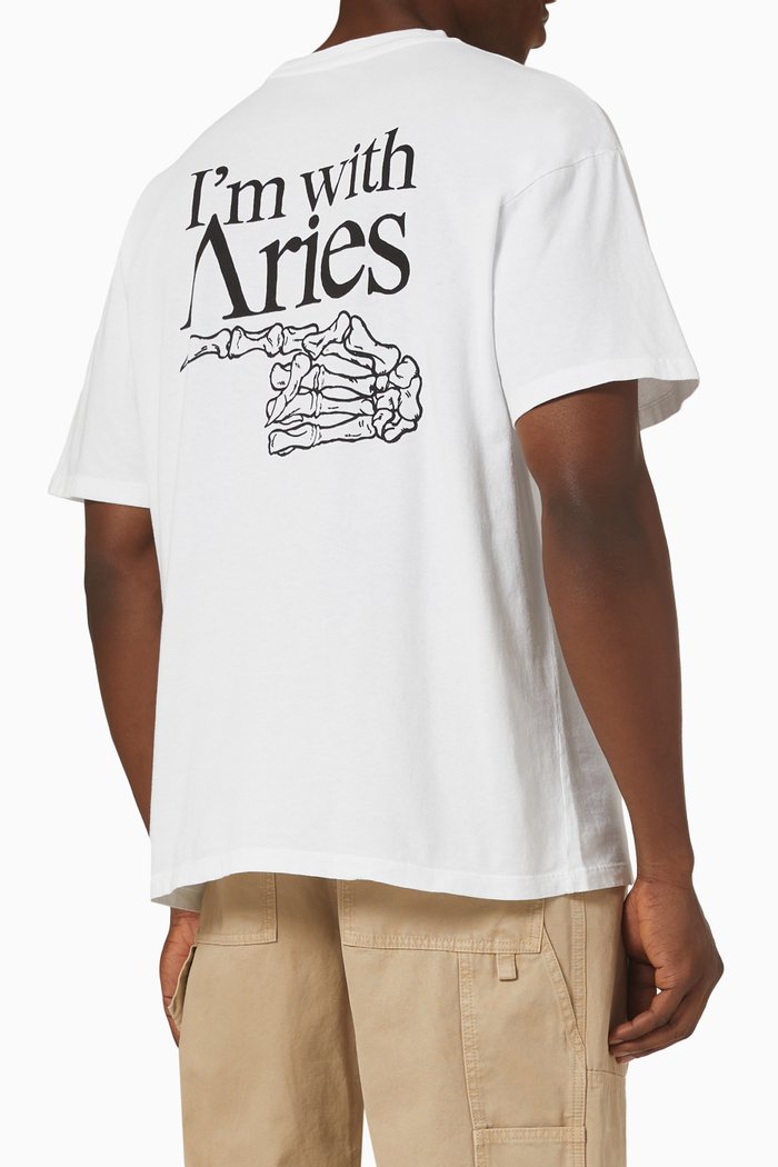 

I'm With Aries T-shirt in Cotton-jersey, White