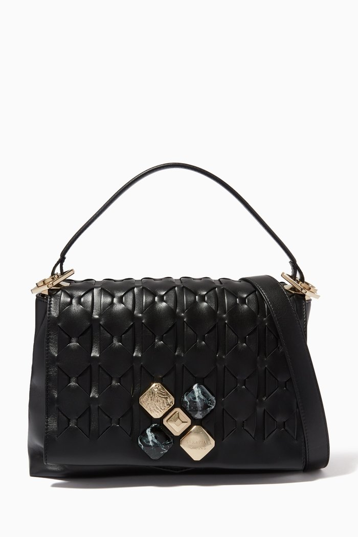 1928 Bag in Mosaico Leather, Black