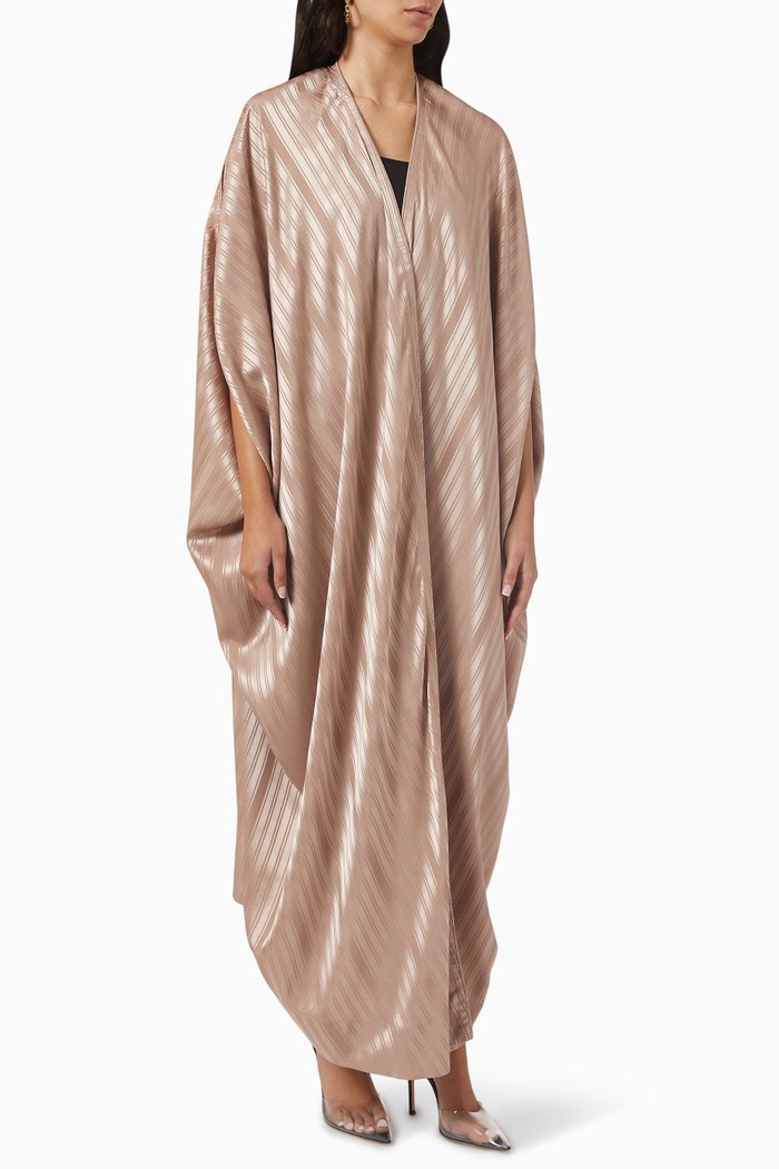

Stripe Abaya, Brown