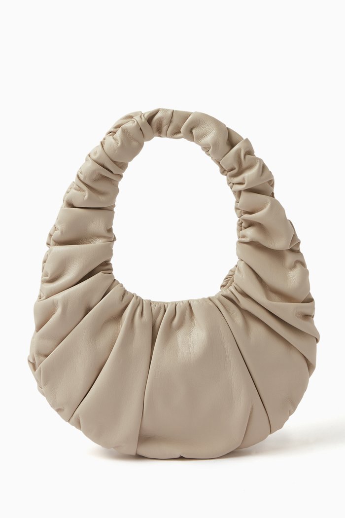 

Mini Anja Baguette Shoulder Bag in Vegan Leather, White
