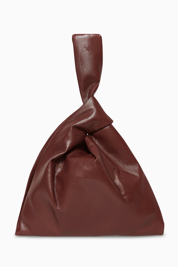 Jen Clutch Bag in Okobor™, Brown