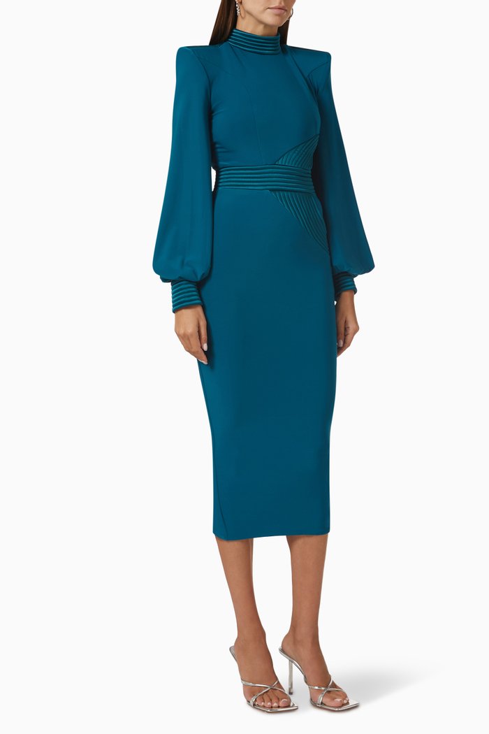 

The Cry Dress in Stretch Jersey, Blue