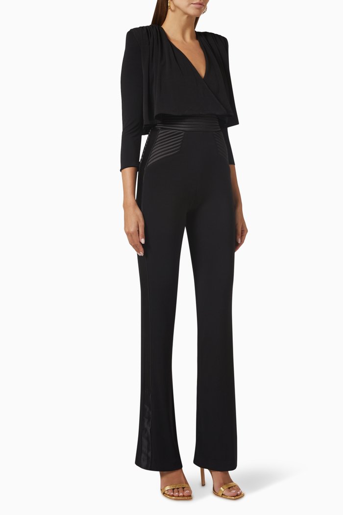 

The Will Jumpsuit in Stretch Jersey, Black