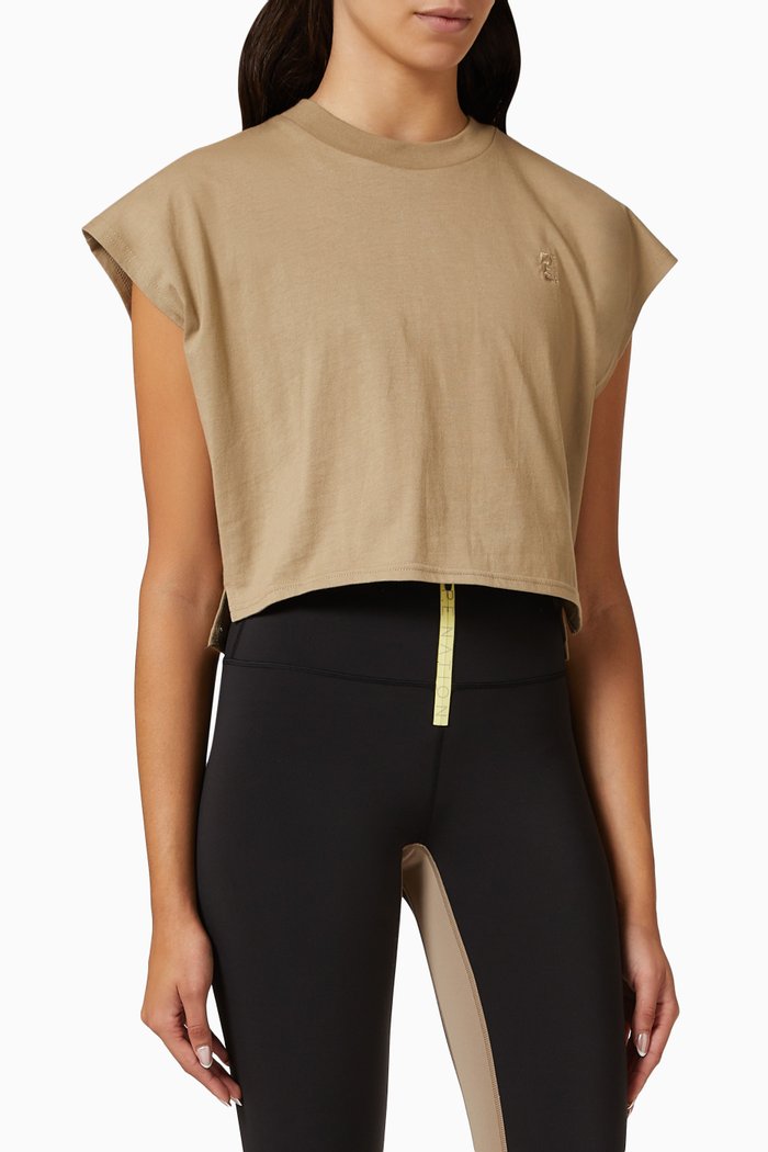 

Direction T-shirt in Organic Cotton Jersey, Brown